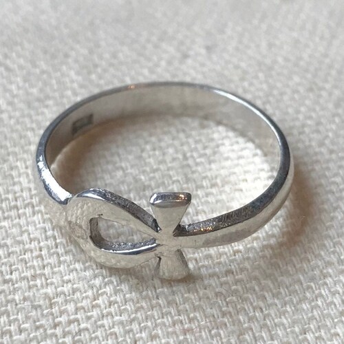 Key of Life Ankh 925 Silver Ring Ancient Egypt Etsy