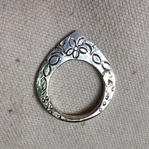 Pretty silver ring/pendant - Bedouin/Nubian - handmade in Cairo