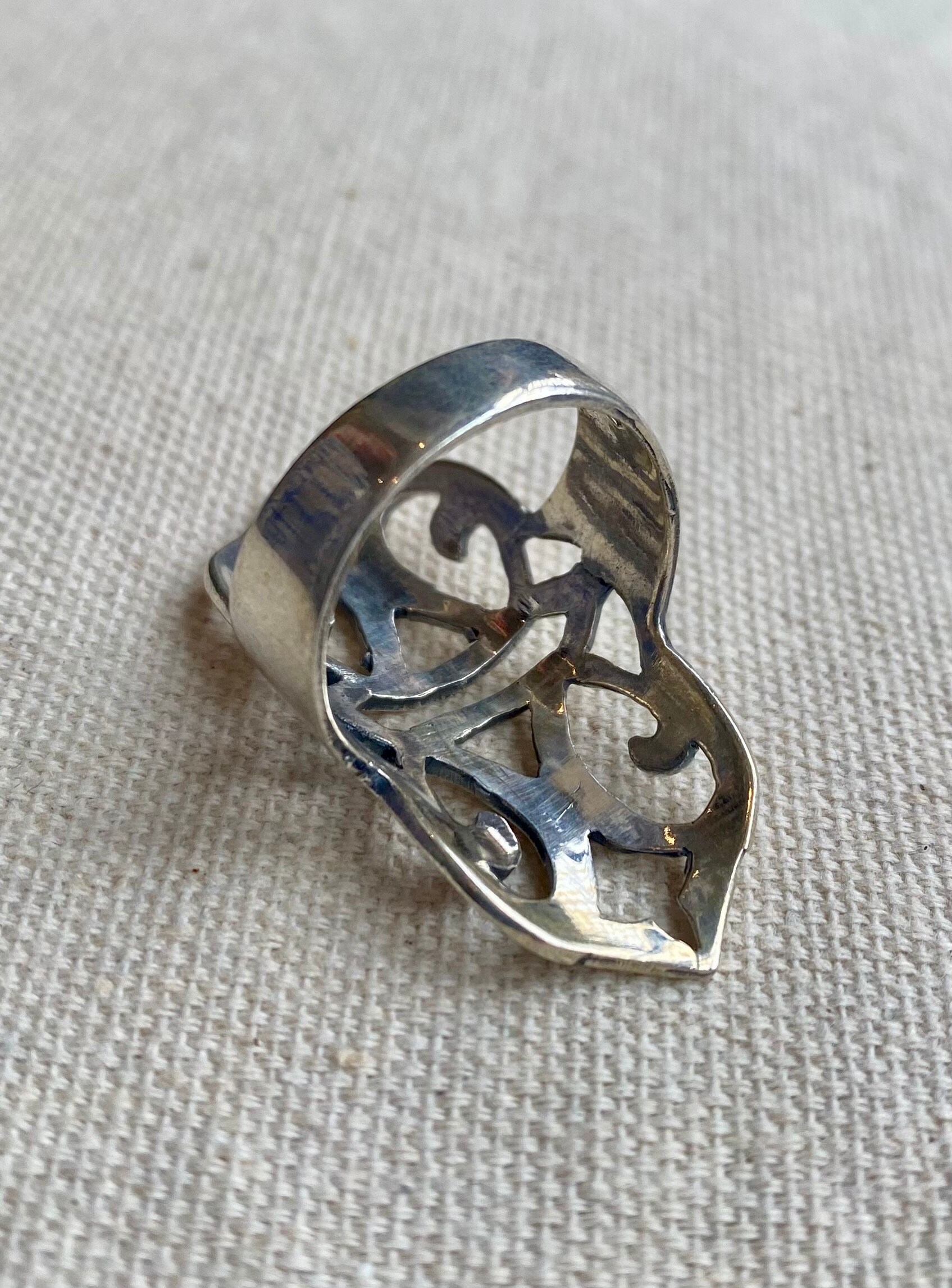 Arabesque Openwork Ring, Sterling Silver 925 - Etsy