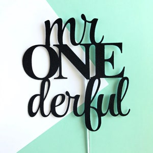 Mr onederful Cake Topper, Glitter Birthday Cake Topper, First Birthday, Mustache Bash, Mr wonderful, Boys first birthday, Cake Smash, Decor