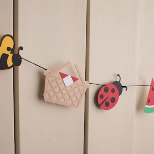 Picnic Garland, Ants go marching, off the market, Baby Shower, Farmers Market, Picnic in the Park ,