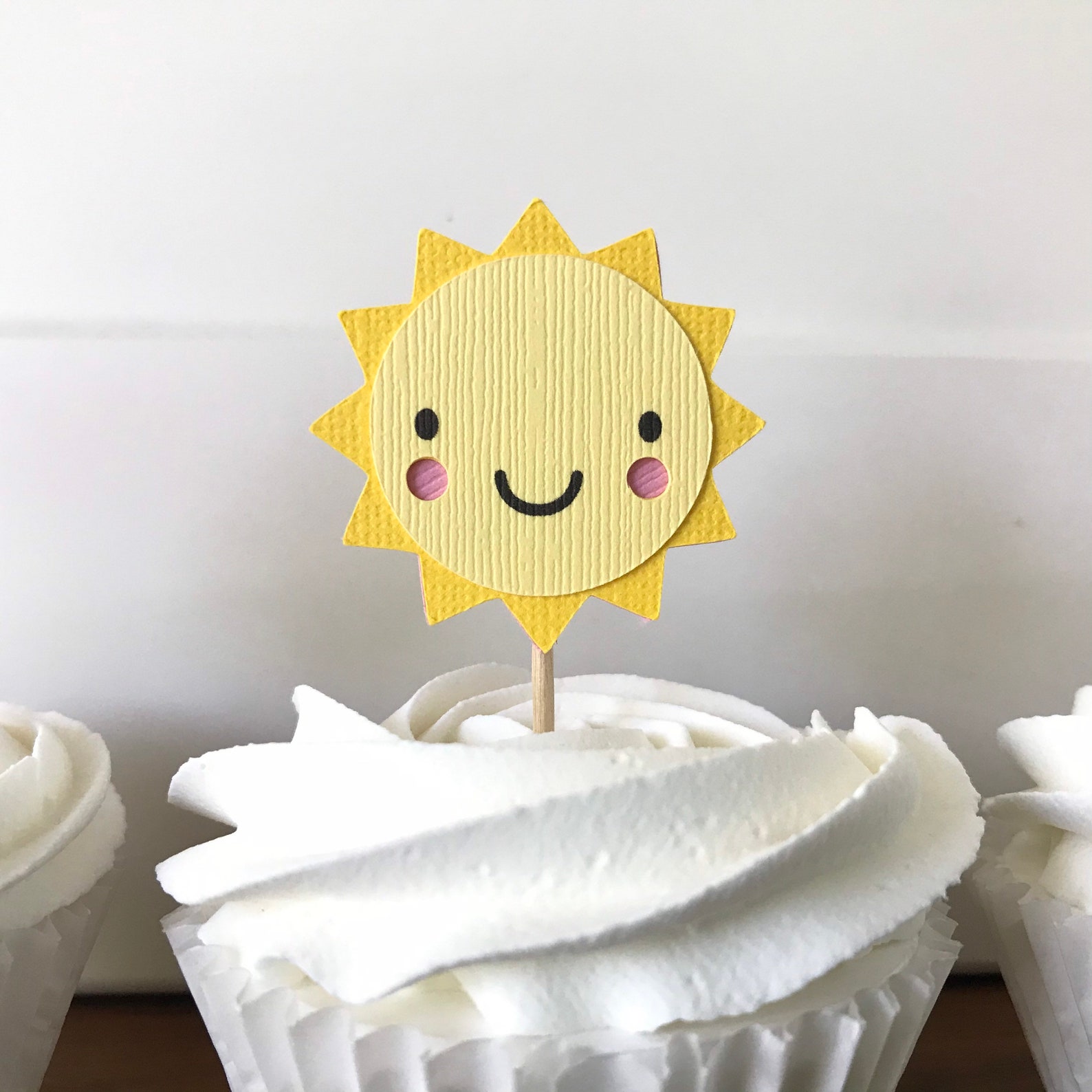 Sunshine Cupcake Toppers You Are My Sunshine Little Etsy