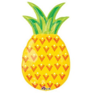 Pineapple Helium Balloon, Fiesta Party Decor, Summer Luau, Giant Fruit, Twotti Frutti Birthday Party
