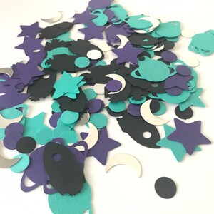 Space Confetti, Galaxy Party Decor , Out of This World Party, Rocket Ship, Little Astronaut, Outer Space, Stars, Planets, First