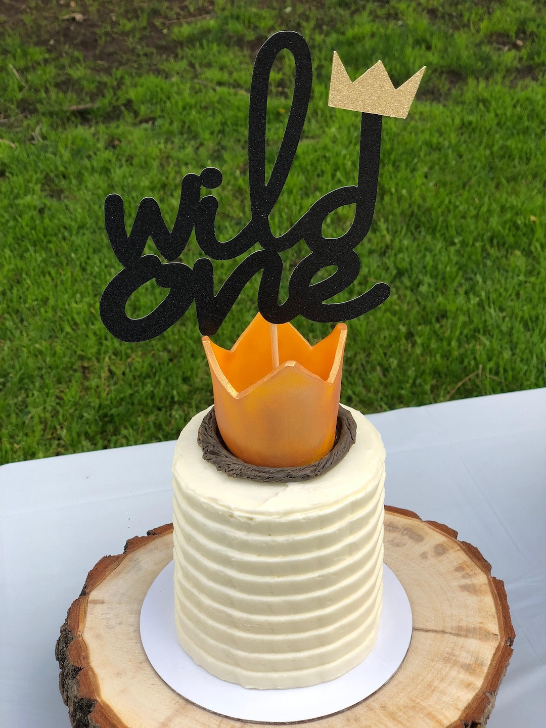 Wild One Cake Topper: Glitter First Birthday Party Decor - Etsy