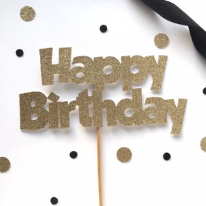 Hooray Letters Glitter Cake Topper — Sunday Bake