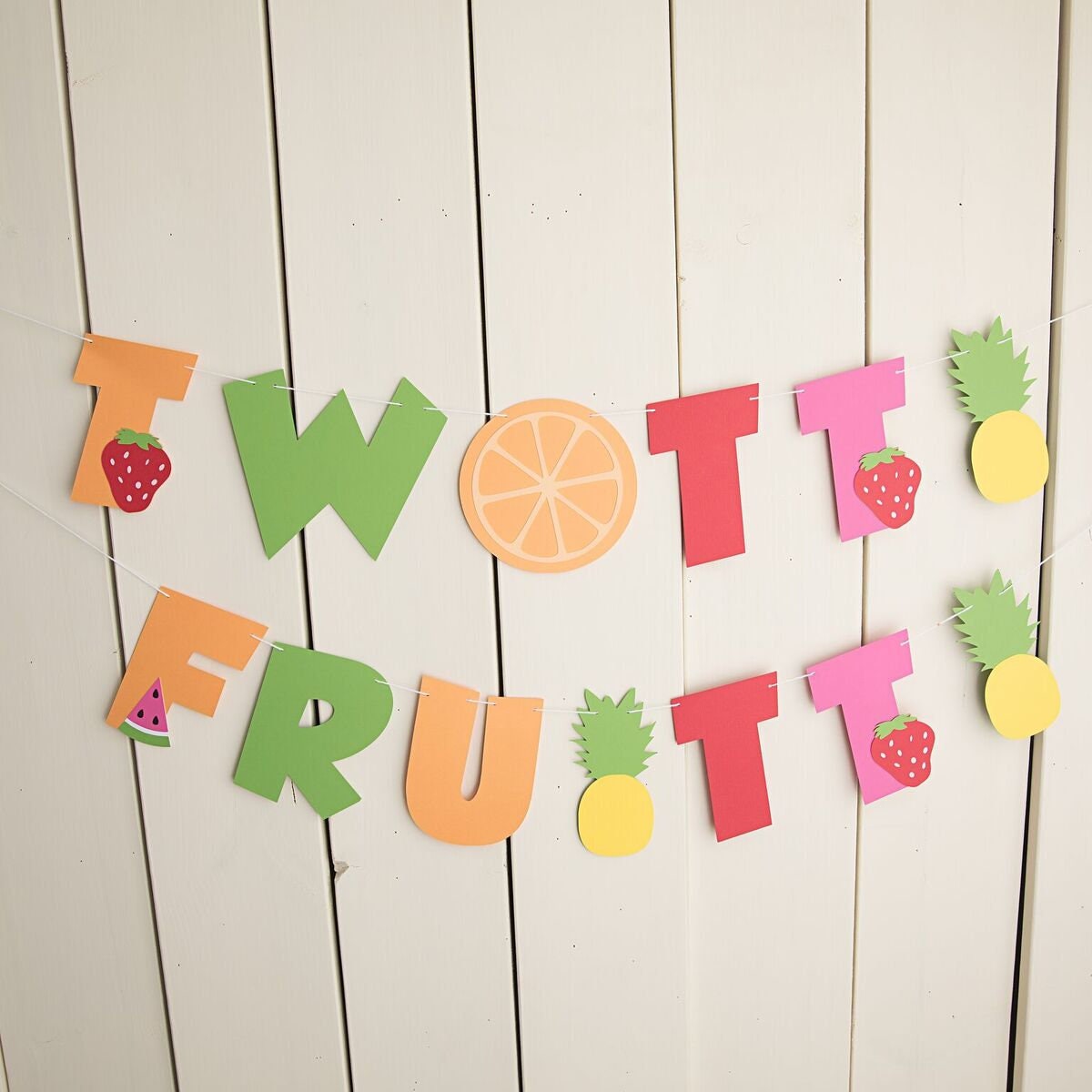 Twotti Fruitti Birthday Banner twotti Frutti Party Summer - Etsy Canada