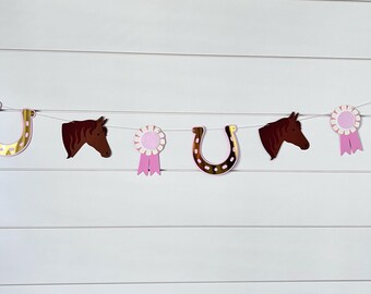 Pony Dreams Garland, My first rodeo, Equestrian Theme, Saddle up birthday, Horse Riding, Cowgirl Party Horse, Gallop on Over, floral horse