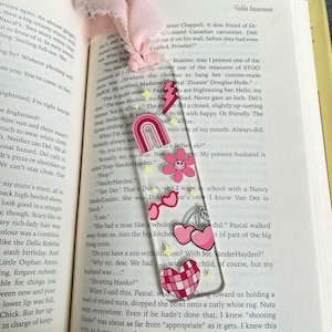 Valentines Acrylic Bookmark: Groovy Bookish Gift