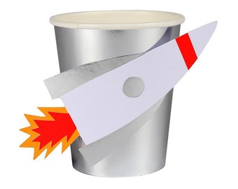 Space Rocket Cup,  Out of This world Birthday Party, Astronaut