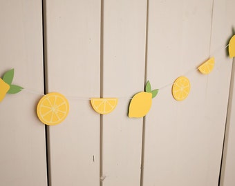 Lemon Garland Summertime Birthday Party Decor Lemonade Stand | Etsy