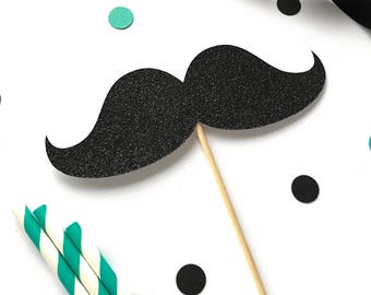 Mustache cake topper - first birthday - little man birthday party - fathers day cake topper - baby shower - gender reveal