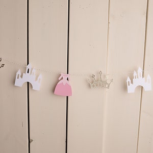 Princess Party Garland, pretty princess, Princess Birthday Theme, little princess, Royal Highness, once upon a time, princess fairytale
