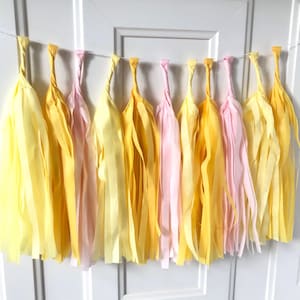 Sunshine Tassel Garland: Pink Lemonade Baby Shower Decor