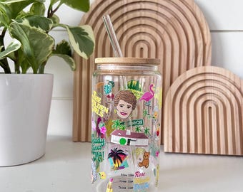 Golden Girls Glass Tumbler, Thank you for being a friend, Best Friends Gift, Stay Golden, Girl Gang, shady pines retirement home