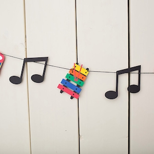 Musical instrument Garland, Music Class Bunting, Rock n Roll Birthday Party, Musical cake Smash, Music 1st Birthday, Musical Birthday Banner