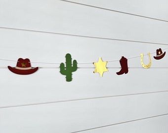 Rodeo Garland, My first rodeo, farm theme cake topper, Cowboy Party, Wild West Party, Saddle up birthday, Cowboy themed Banner