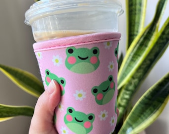 Frog Drink Sleeve: Neoprene Iced Coffee Cozy