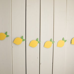 Lemon Garland, Summertime Birthday Party Decor, Off the Market, Twotti Frutti Party, Bridal Shower, Baby Shower, lemonade stand