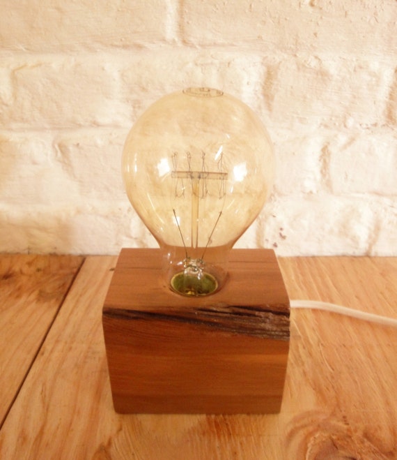Holzblock Lampe Diy
