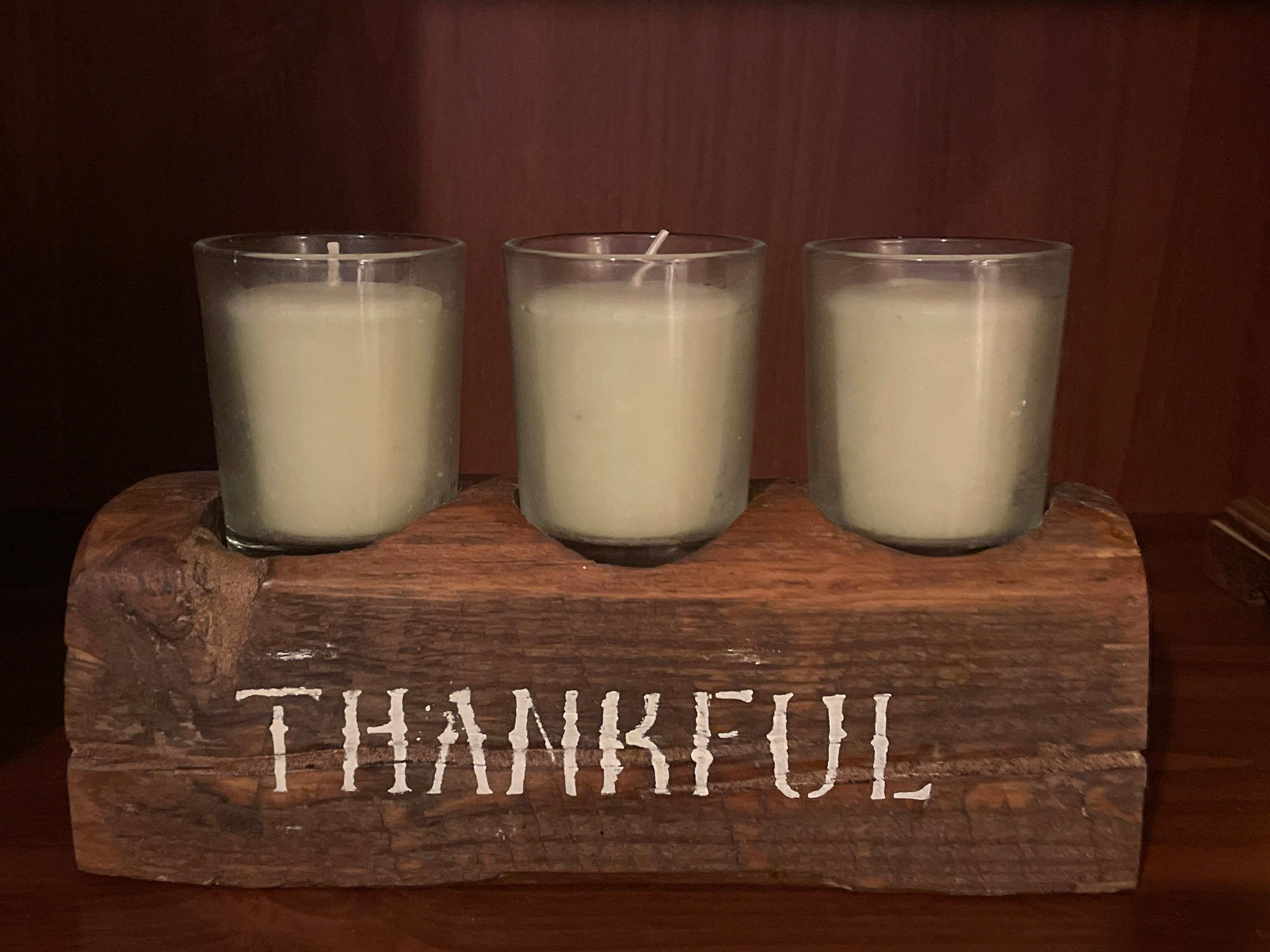 Soporte de vela/votivo de vela de madera granero | Etsy