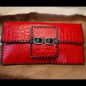 Cartera de cuero colorida hecha a mano, cartera de cuero vibrante, cartera de cuero personalizada, bolso tipo sobre multicolor, cartera hecha a mano para regalo