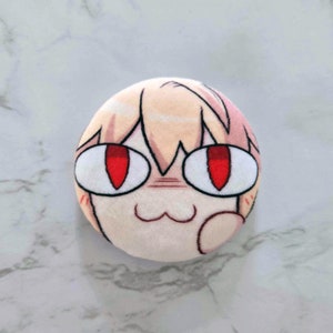 Neco Arc Plush Button | 2.5 inches Melty Blood Minky Plushie button
