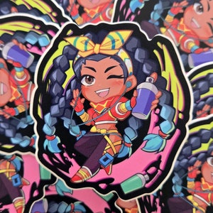 Street Fighter 6 | Kimberly Vinyl Sticker | Fighting Game Waterproof Weatherproof Vinyl decal sticker