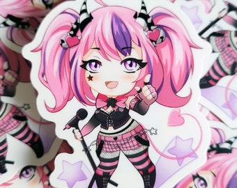 VSHOJO | IronMouse Vtuber Fanart Vinyl Sticker | 3 inches Fan-made Weather & Waterproof stickers