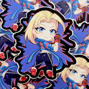 Street Fighter 6 | Cammy Vinyl Sticker | Fighting Game Waterproof Weatherproof Vinyl decal sticker