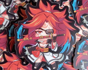 Guilty Gear Strive | Baiken Vinyl Sticker | Fighting Game Waterproof Weatherproof Vinyl decal sticker