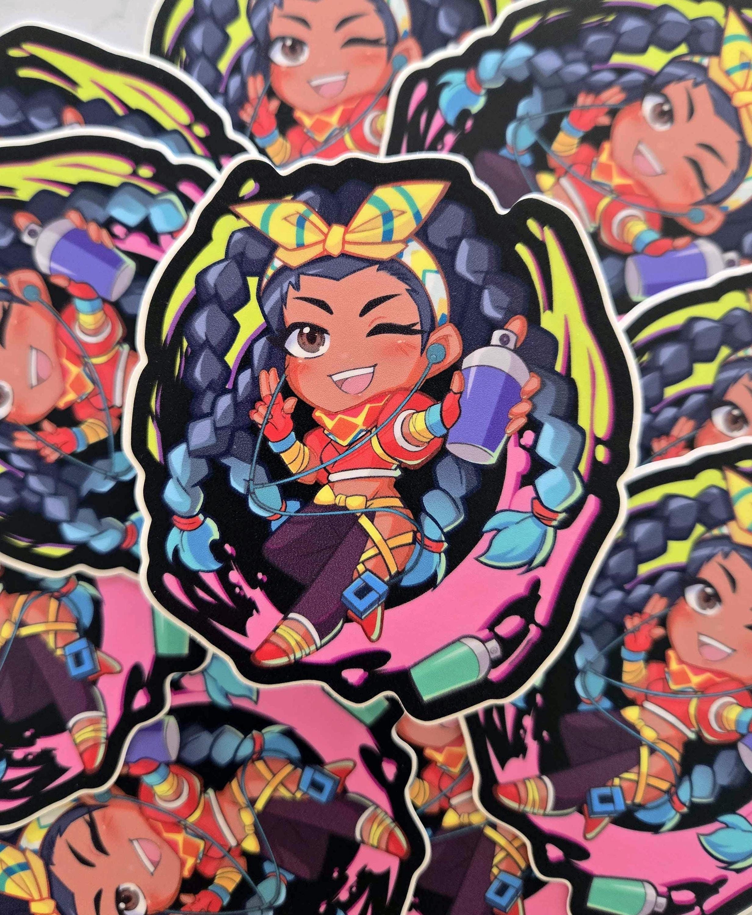 Street Fighter 6 | Kimberly Vinyl Sticker | Fighting Game Waterproof Weatherproof Vinyl decal sticker