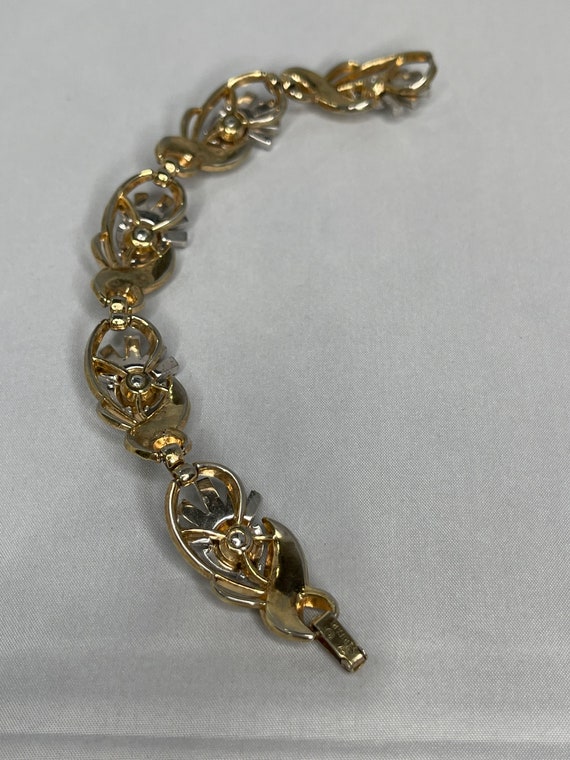 Vintage Trifari crown bracelet - image 3