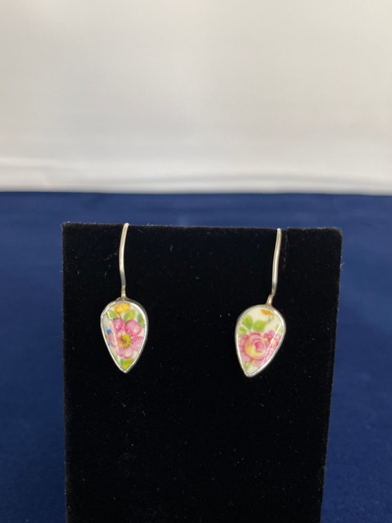 Judy Lee 925 enamel Earrings