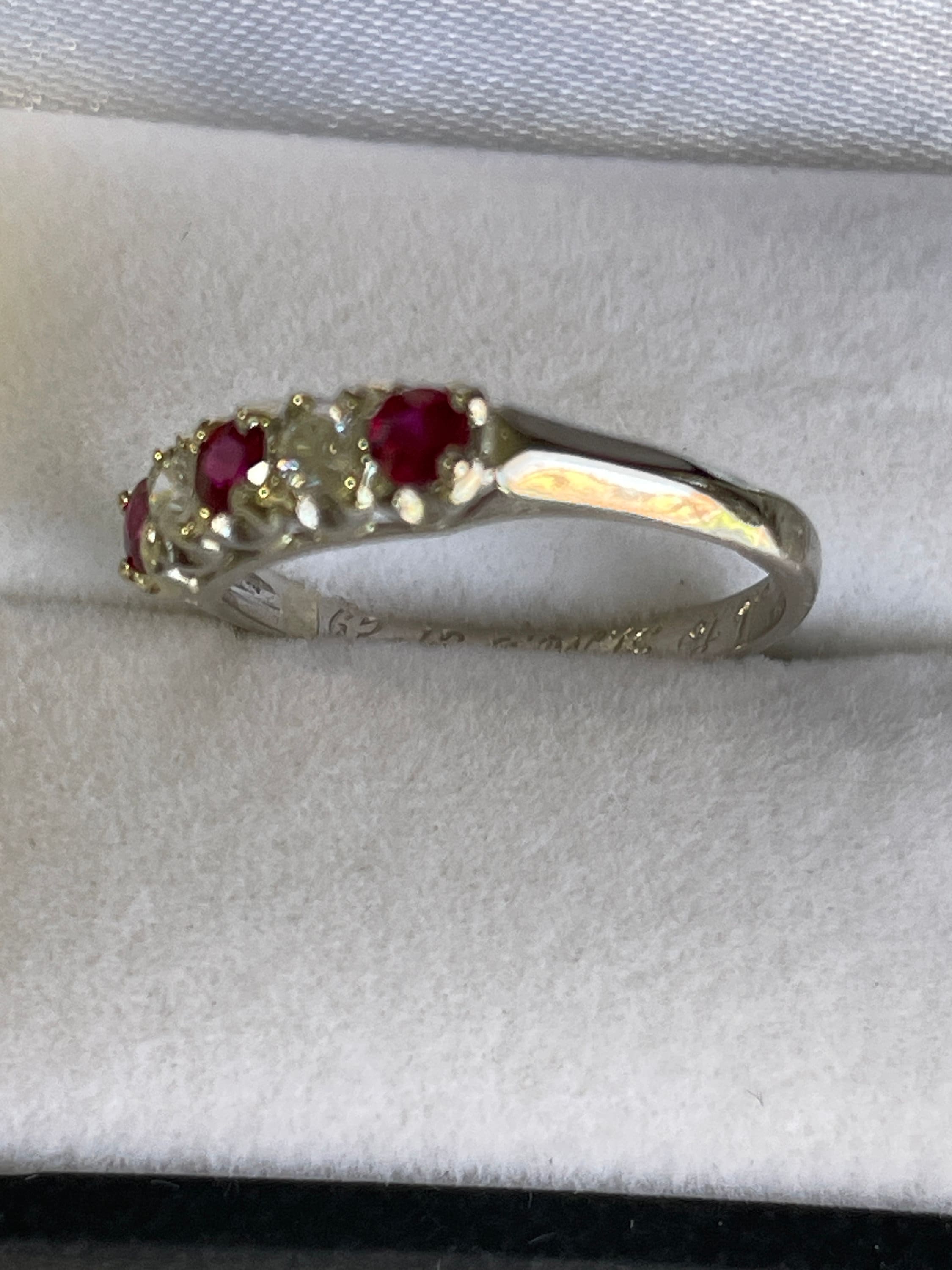 Pinterest Ruby Diamond Rings Ruby and Diamond Ring - Etsy
