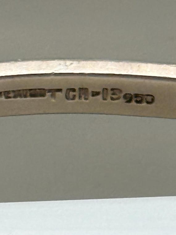 silver and onyx bangle - image 7