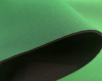 Green 2mm Neoprene Fabric Rubber Sheets, Scuba Wetsuit Material, Stretch Neoprene Fabric for Sewing, Thin Foam Rubber Sheets Material