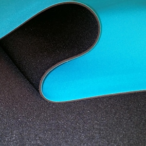 2mm Turquoise Neoprene Fabric: Scuba Wetsuit Material, DIY Sewing Cloth