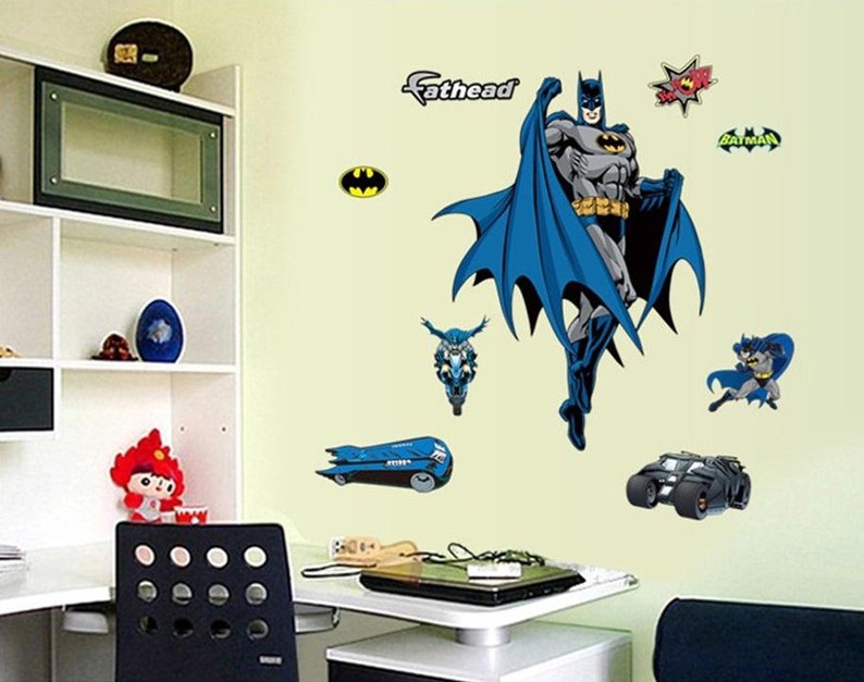 Large Batman Wall Sticker or Decal for Kids Room & Nursery Etsy