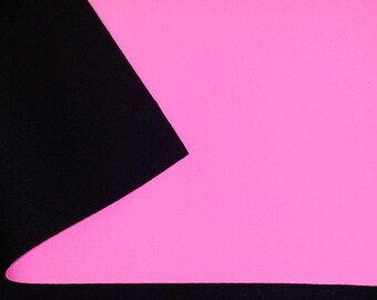 Tejido de neopreno rosa y negro de 2 mm: núcleo de goma impermeable