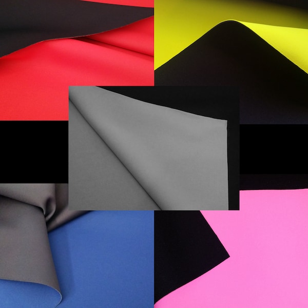 1mm 2mm 3mm 4mm 5mm Neoprene Outdoor Fabric Cloth, Scuba Wetsuit Material, Stretch Neoprene for Sewing, Thin Foam Rubber Sheets Material