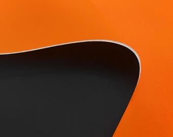 Tela de neopreno naranja y negra de 2 mm, material para trajes de buceo, tejido de neopreno elástico para coser, láminas finas de gomaespuma.