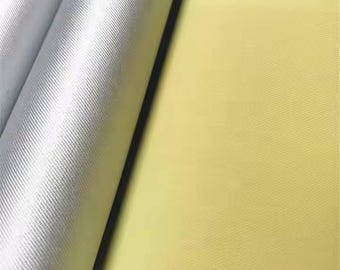 Flame Resistant Aramid Silver Coated Fabric 315GSM para 1500D Temperature Resistant