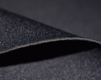 Black 1mm Neoprene Fabric Rubber Sheets, Scuba Wetsuit Material, Stretch Neoprene Fabric for Sewing, Thin Foam Rubber Sheets Material