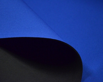 Lámina de tejido de neopreno azul marino de 2 mm: núcleo de goma impermeable
