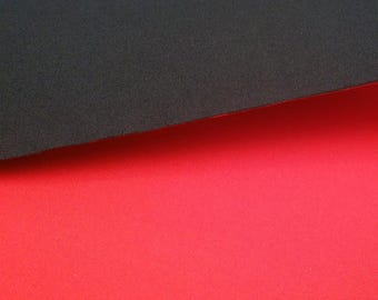 Red 2mm Neoprene Rubber Fabric: Scuba Wetsuit Material