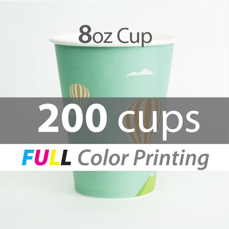 200 250 300 Custom offset printed PAPER CUP 8oz