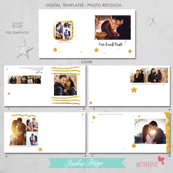 Wedding Guest Book Pages Template