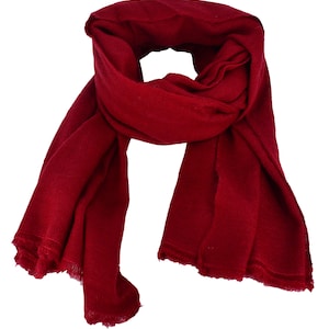 100% Pashmina/Cashmere Shawl (Maroon)
