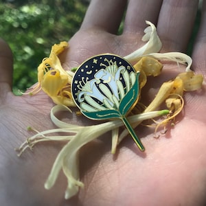 honeysuckle dream enamel pin